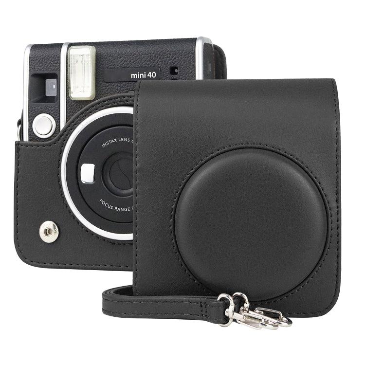 Túi Ốp Da PU Retro Bao Toàn Thân Máy Ảnh Có Dây Đeo cho FUJIFILM instax mini 40, Dành cho FUJIFILM instax mini 40