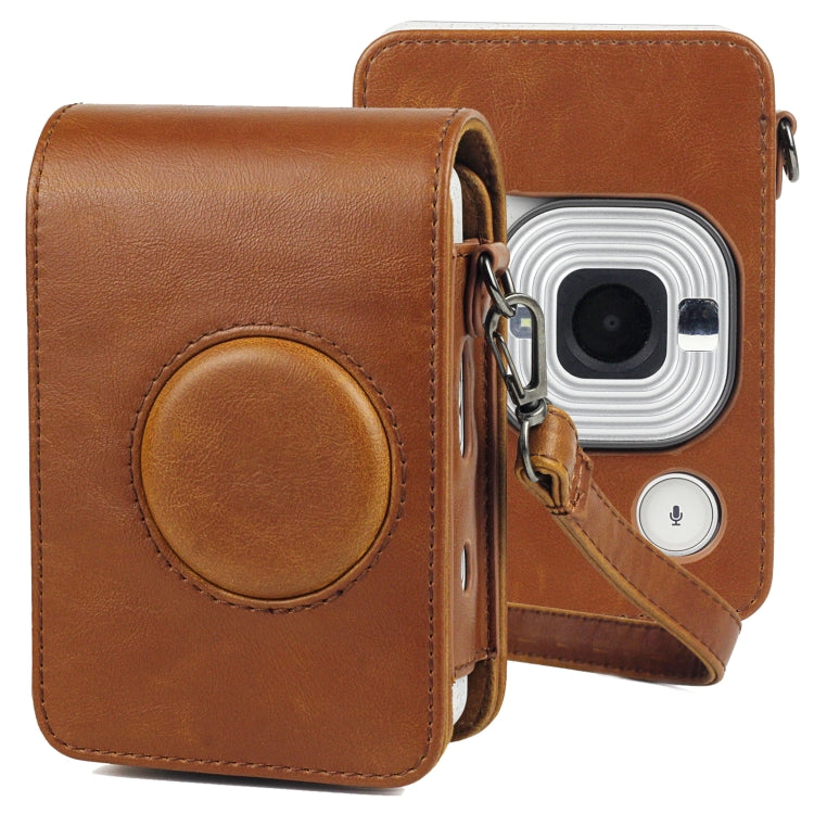 Túi Ốp Da PU Retro Bao Toàn Thân Máy Ảnh Có Dây Đeo cho FUJIFILM instax mini Liplay, Dành cho FUJIFILM instax mini Liplay