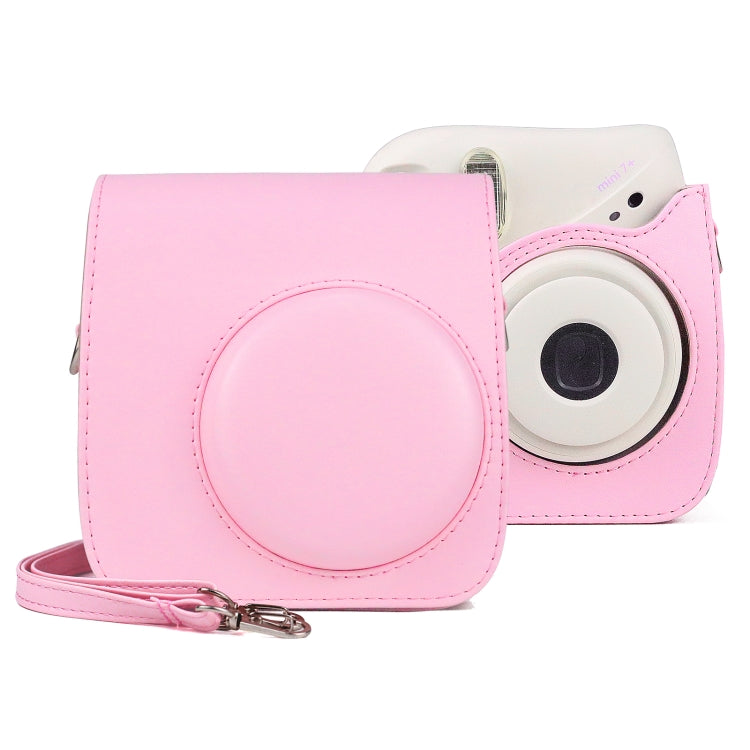 Túi Ốp Da PU Retro Bao Toàn Thân Máy Ảnh Có Dây Đeo cho FUJIFILM instax mini 7+, Dành cho FUJIFILM instax mini 7+