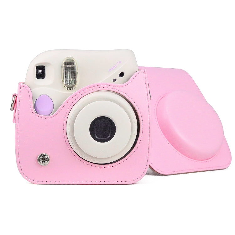 Túi Ốp Da PU Retro Bao Toàn Thân Máy Ảnh Có Dây Đeo cho FUJIFILM instax mini 7+, Dành cho FUJIFILM instax mini 7+