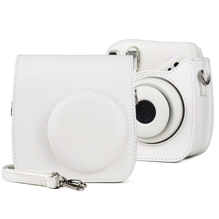 Túi Ốp Da PU Retro Bao Toàn Thân Máy Ảnh Có Dây Đeo cho FUJIFILM instax mini 7+, Dành cho FUJIFILM instax mini 7+