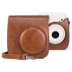 Túi Ốp Da PU Retro Bao Toàn Thân Máy Ảnh Có Dây Đeo cho FUJIFILM instax mini 7+, Dành cho FUJIFILM instax mini 7+