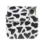 Túi Ốp Da PU Hình Bò Sữa Bao Toàn Thân Máy Ảnh Có Dây Đeo cho FUJIFILM instax mini 7+, Hình Bò Sữa