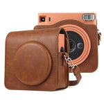 Túi Ốp Da PU Bao Toàn Thân Máy Ảnh Có Dây Đeo cho FUJIFILM instax Square SQ1