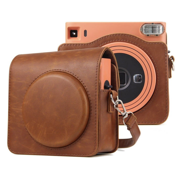 Túi Ốp Da PU Bao Toàn Thân Máy Ảnh Có Dây Đeo cho FUJIFILM instax Square SQ1