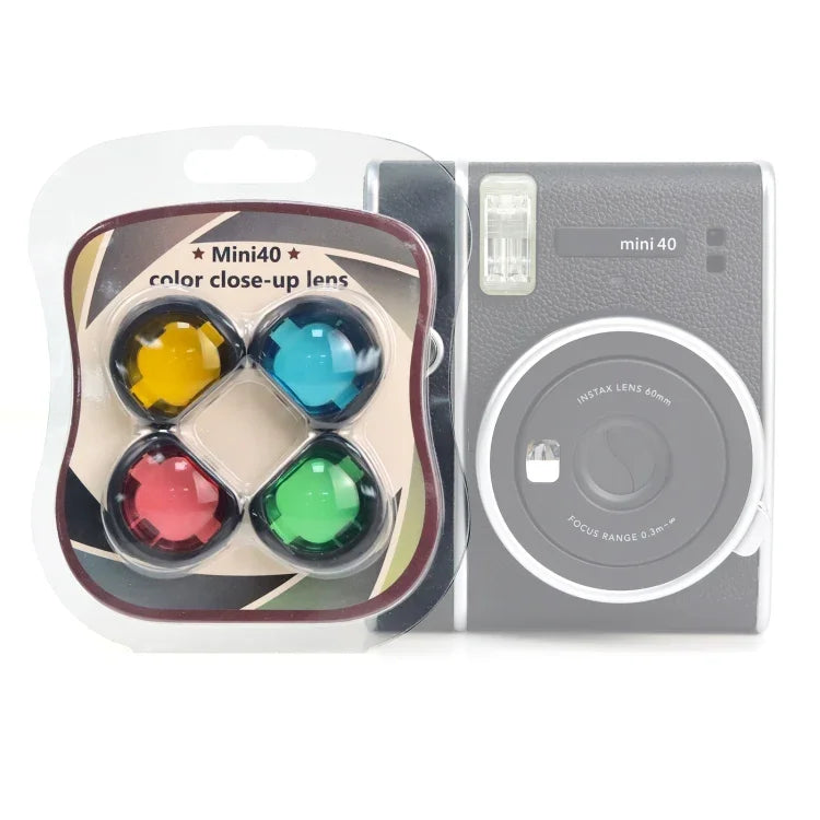 Bộ lọc máy ảnh 4 trong 1 bốn màu cho Fujifilm Instax mini 40