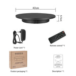 Đế Quay Hiển Thị Quay Video Điện 42cm, Tải Trọng: 100kg, Nguồn Cắm, Phích Cắm EU, 42cm, Phích Cắm EU