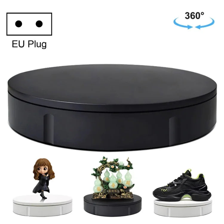 Đế Quay Hiển Thị Quay Video Điện 22cm, Tải Trọng: 50kg, Phích Cắm EU, 22cm, Phích Cắm EU