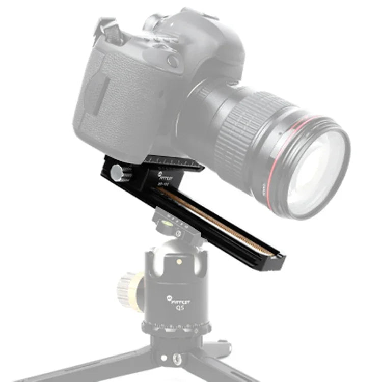 Thanh trượt macro nhôm chính xác 180mm FITTEST 2 chiều với đầu tripod và đế tháo nhanh, MR-180