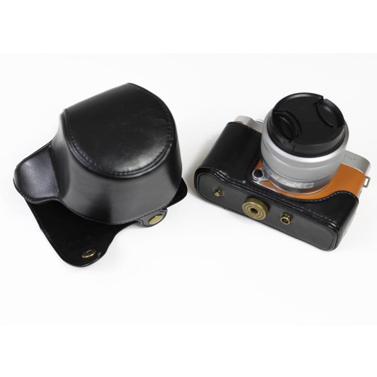 Túi đựng máy ảnh da PU toàn thân có dây đeo cho FUJIFILM X-A7 / X-A20 (ống kính 15-55mm), Dành cho FUJI X-A7