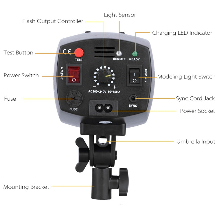 Đèn flash studio mini Godox K-180A Master 180Ws, đèn flash chụp ảnh tốc độ, K-180A