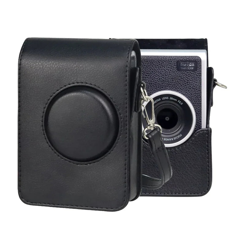 Túi đựng máy ảnh PU da toàn thân đứng có dây đeo cho FUJIFILM instax mini Evo, Dành cho FUJIFILM instax mini Evo kiểu đứng