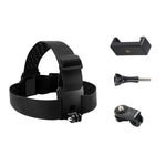 Dây đeo đầu co giãn có kẹp điện thoại & ốc vít & adapter kiểu S cho GoPro HERO10 Black / HERO9 Black /8 /7 /6 /5, Xiaoyi và các máy quay hành động khác, điện thoại thông minh