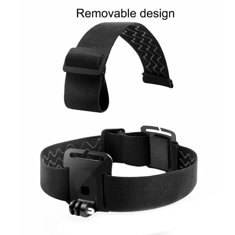 Dây đeo đầu co giãn có kẹp điện thoại & ốc vít & adapter kiểu S cho GoPro HERO10 Black / HERO9 Black /8 /7 /6 /5, Xiaoyi và các máy quay hành động khác, điện thoại thông minh