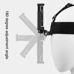 Dây đeo đầu co giãn có kẹp điện thoại & ốc vít & adapter kiểu S cho GoPro HERO10 Black / HERO9 Black /8 /7 /6 /5, Xiaoyi và các máy quay hành động khác, điện thoại thông minh