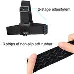 Dây đeo đầu co giãn có kẹp điện thoại & ốc vít & adapter kiểu S cho GoPro HERO10 Black / HERO9 Black /8 /7 /6 /5, Xiaoyi và các máy quay hành động khác, điện thoại thông minh