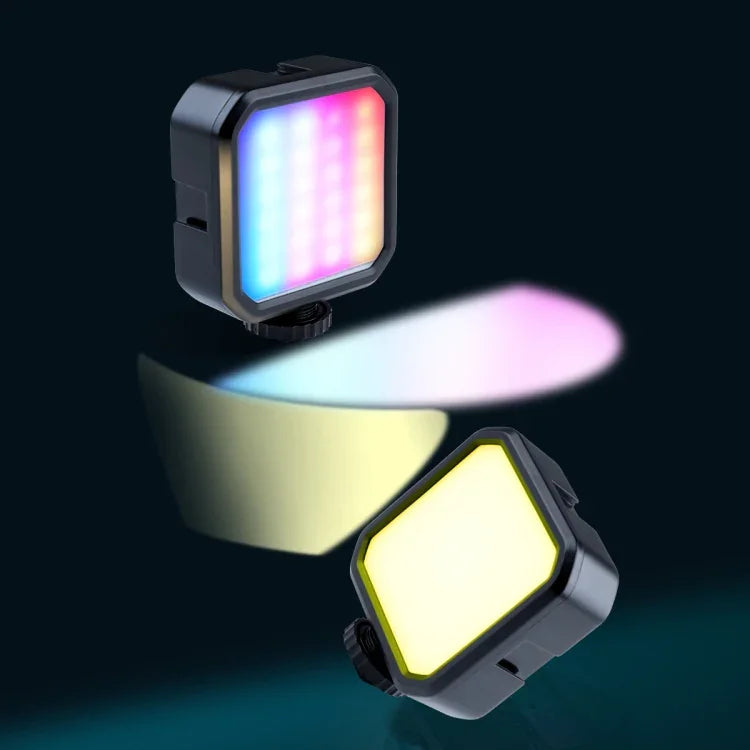 Đèn chiếu sáng làm đẹp đầy đủ màu sắc MJ88 Pocket 3000-7000K+RGB cầm tay cho nhiếp ảnh và streamer, đèn LED có điều khiển từ xa, MJ88