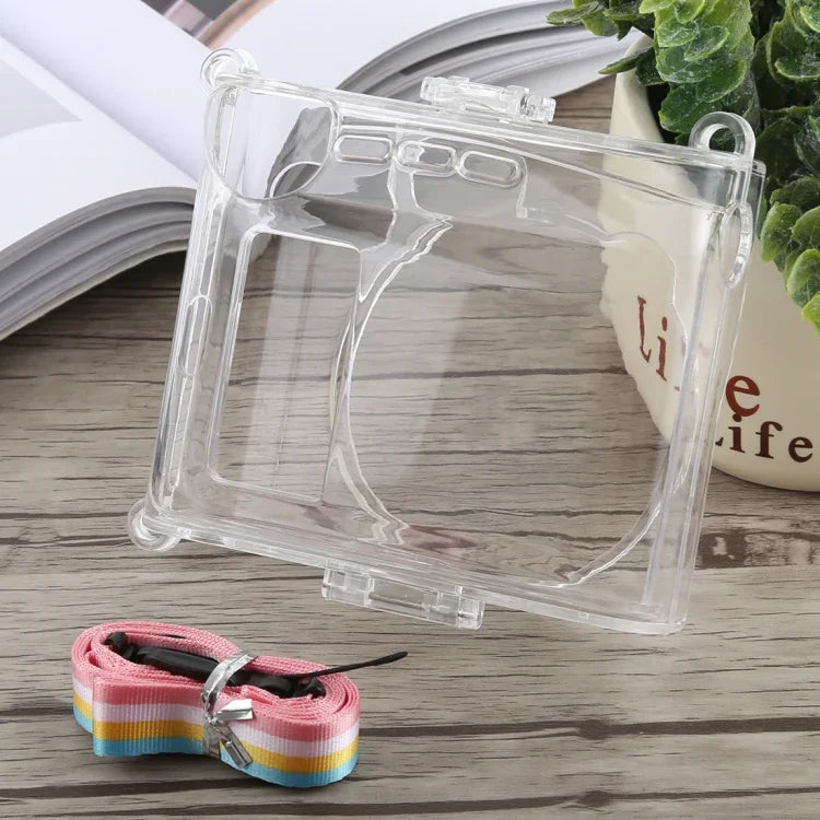 Ốp vỏ bảo vệ trong suốt có dây đeo cho FUJIFILM instax mini 90, dành cho FUJIFILM instax mini 90