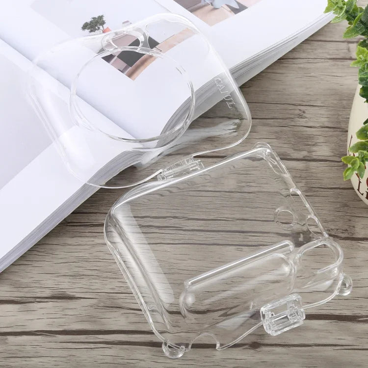 Ốp vỏ bảo vệ trong suốt có dây đeo cho FUJIFILM instax mini 25, dành cho FUJIFILM instax mini 25