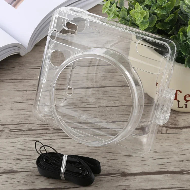 Protective Crystal Shell Case with Strap for FUJIFILM instax SQUARE SQ6, For FUJIFILM instax SQ6