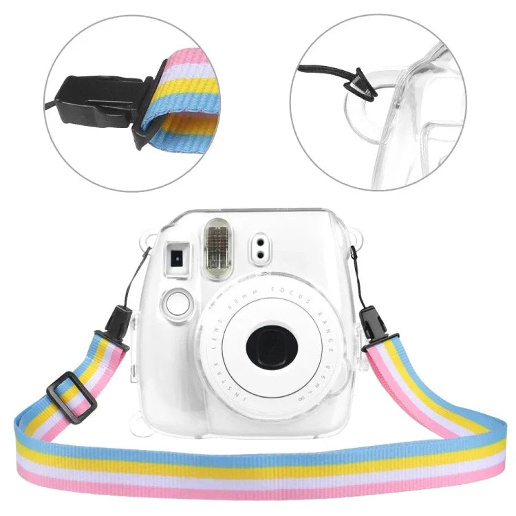 Vỏ Bảo Vệ Vỏ Pha Lê có Dây Đeo cho FUJIFILM instax mini 9 / mini 8+ / mini 8, Dành cho FUJIFILM instax mini 9