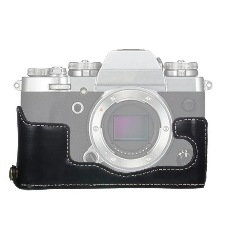 Đế Vỏ Da PU Máy Ảnh Nửa Bộ Ren 1/4 inch cho FUJIFILM X-T3/X-T2, Dành cho FUJIFILM X-T3