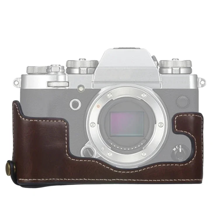 Đế Vỏ Da PU Máy Ảnh Nửa Bộ Ren 1/4 inch cho FUJIFILM X-T3/X-T2, Dành cho FUJIFILM X-T3