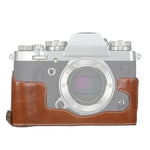 Đế Vỏ Da PU Máy Ảnh Nửa Bộ Ren 1/4 inch cho FUJIFILM X-T3/X-T2, Dành cho FUJIFILM X-T3