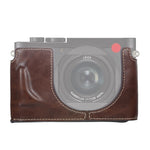 Đế Vỏ Da PU Máy Ảnh Nửa Bộ Ren 1/4 inch cho Leica Q2, Dành cho Leica Q2