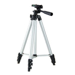 Chân máy gập 4 đoạn hợp kim nhôm 130cm với đầu ba chiều, L-3130 Bạc, L-3130 Đen, L-3130 Vàng Champagne