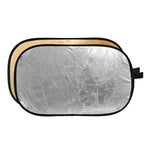 Godox FT01 Bảng Phản Chiếu Gấp Hình Bầu Dục Vàng / Bạc 2 trong 1, Kích Thước: 150 x 200cm, 2 trong 1 150 x 200cm