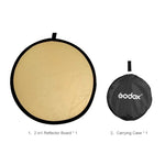 Godox FT01 Tấm phản quang gập tròn 80cm 2 trong 1 vàng / bạc, 80cm