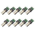 10 Cái Đầu Nối PCB USB 15 Chân Cắm Micro USB Cho Cáp Dữ Liệu Máy Ảnh Sony