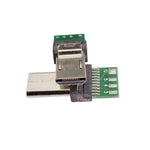 10 Cái Đầu Nối PCB USB 15 Chân Cắm Micro USB Cho Cáp Dữ Liệu Máy Ảnh Sony