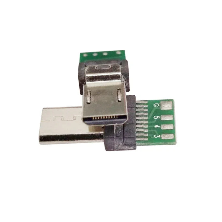 10 Cái Đầu Nối PCB USB 15 Chân Cắm Micro USB Cho Cáp Dữ Liệu Máy Ảnh Sony