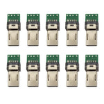 10 Cái Đầu Nối PCB USB 15 Chân Cắm Micro USB Cho Cáp Dữ Liệu Máy Ảnh Sony