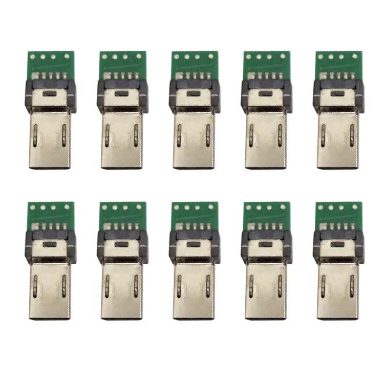 10 Cái Đầu Nối PCB USB 15 Chân Cắm Micro USB Cho Cáp Dữ Liệu Máy Ảnh Sony