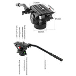 Đầu chân máy hành động kéo trượt chất lỏng panorama 360 độ chịu lực BEXIN VH-105, VH-105