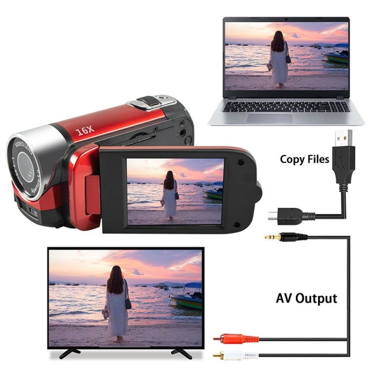 Máy Ảnh DV Du Lịch Gia Đình 16 Triệu Pixel Zoom Kỹ Thuật Số 16X HD, Phích Cắm AU, Phích Cắm AU