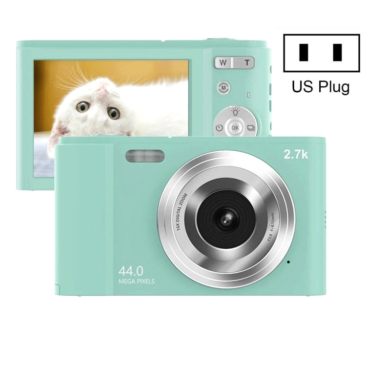 Máy ảnh kỹ thuật số DC302 2.88 inch 44MP 16X Zoom 2.7K Full HD cho trẻ em, phích cắm US, DC302, phích cắm US