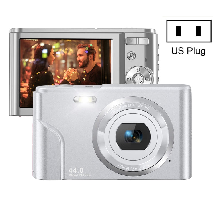 Máy ảnh kỹ thuật số DC302 2.88 inch 44MP 16X Zoom 2.7K Full HD cho trẻ em, phích cắm US, DC302, phích cắm US