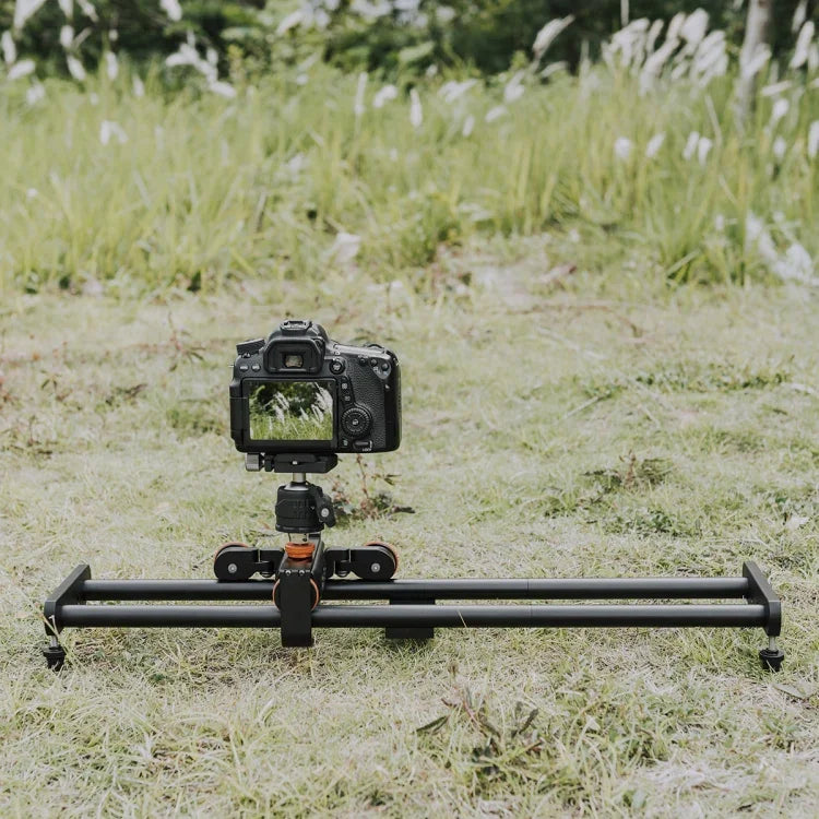 Ray trượt ghép nối hợp kim nhôm 60cm YELANGU L4X-BE YLG1817A + xe kéo bánh xe video 3 bánh cho máy ảnh SLR / máy quay video, ray 60cm L4X-BE + xe kéo