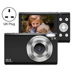 Máy ảnh kỹ thuật số DC402 2.4 inch 44MP 16X Zoom 2.7K Full HD cho trẻ em, phích cắm UK, phích cắm UK