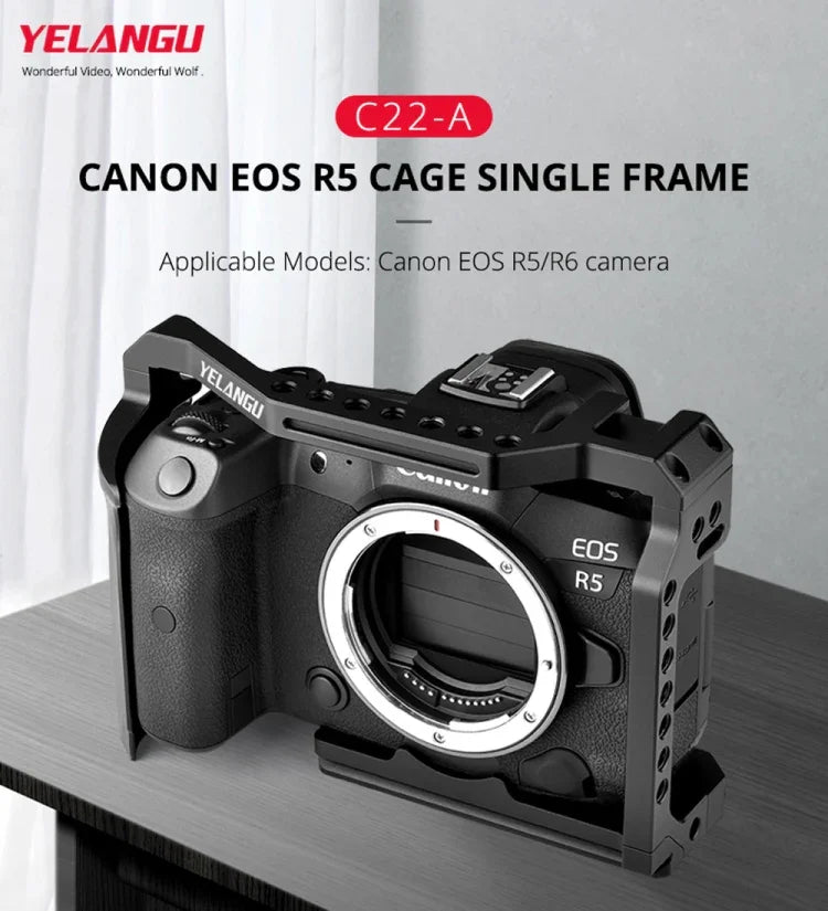 Khung Ổn Định Camera Quay Phim YELANGU C22-A YLG0334B-A cho Canon EOS R5/R6/R, YLG0334B-A