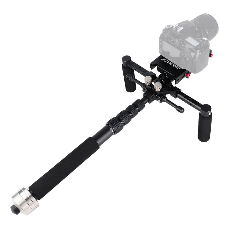 Bộ Giá Đỡ Đa Năng 4 trong 1 YELANGU S300 + Giá Đỡ Vai Cầm Tay Đôi + Gậy Đơn + Bộ Ổn Định cho Máy Ảnh / Máy Ảnh SLR, Chiều Cao Điều Chỉnh: 63cm-170cm, YELANGU S300