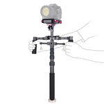 Bộ Giá Đỡ Đa Năng 4 trong 1 YELANGU S300 + Giá Đỡ Vai Cầm Tay Đôi + Gậy Đơn + Bộ Ổn Định cho Máy Ảnh / Máy Ảnh SLR, Chiều Cao Điều Chỉnh: 63cm-170cm, YELANGU S300