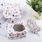 Túi Ốp Da PU Họa Tiết Xương Rồng Hồng Toàn Thân Có Dây Đeo cho FUJIFILM instax mini 9 / mini 8+ / mini 8, Xương Rồng Hồng