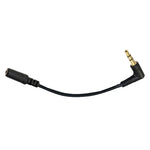 5 Cái Cáp Chuyển Đổi Micro 3.5mm Góc Vuông 13cm Đầu Đực Sang Đầu Cái Cho PC Camera, Góc Vuông 3.5mm