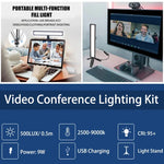 Đèn LED USB LUXCeO WS66 Chiếu Sáng Video Trực Tiếp 2500K-9000K Hai Màu Cho Laptop Hội Nghị, WS66