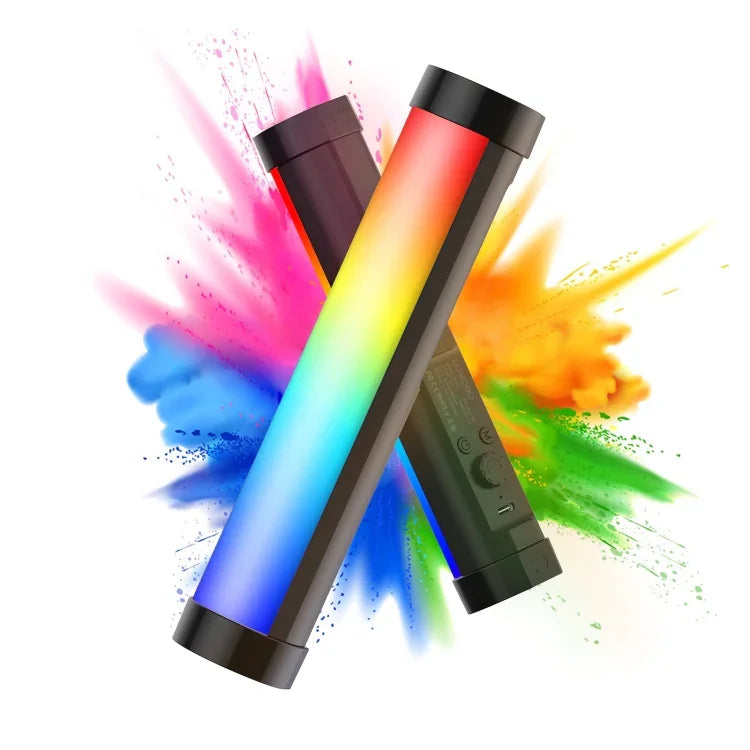 Đèn LED cầm tay LUXCeO P100 RGB cho chụp ảnh và video với điều khiển từ xa & softbox lưới, P100+Softbox lưới